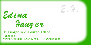 edina hauzer business card